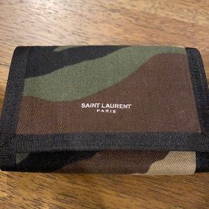 Saint laurent velcro wallet Clearance